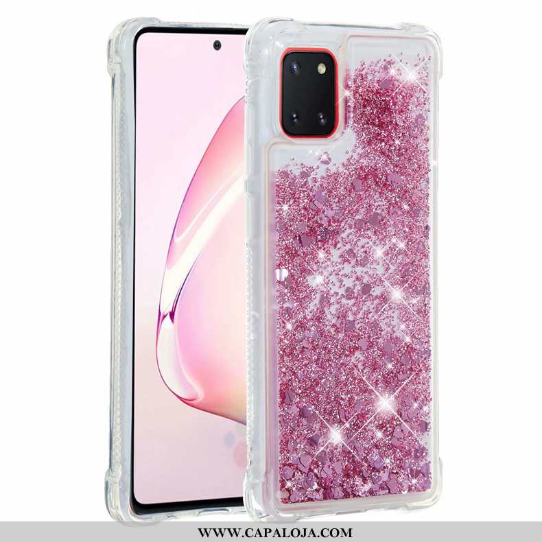 Capa Samsung Galaxy Note 10 Lite Soft Cases Vermelha Capas Rosa, Samsung Galaxy Note 10 Lite Cola Ba