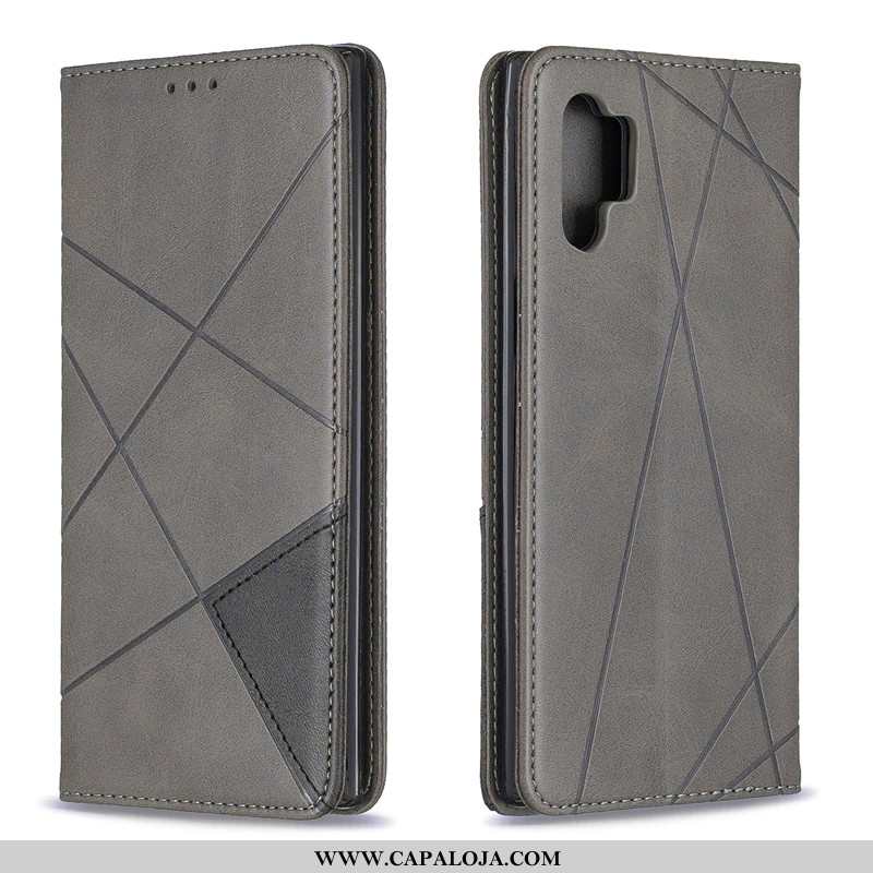 Capa Samsung Galaxy Note 10+ Protetoras Lisas Minimalista Cinza, Capas Samsung Galaxy Note 10+ Corda