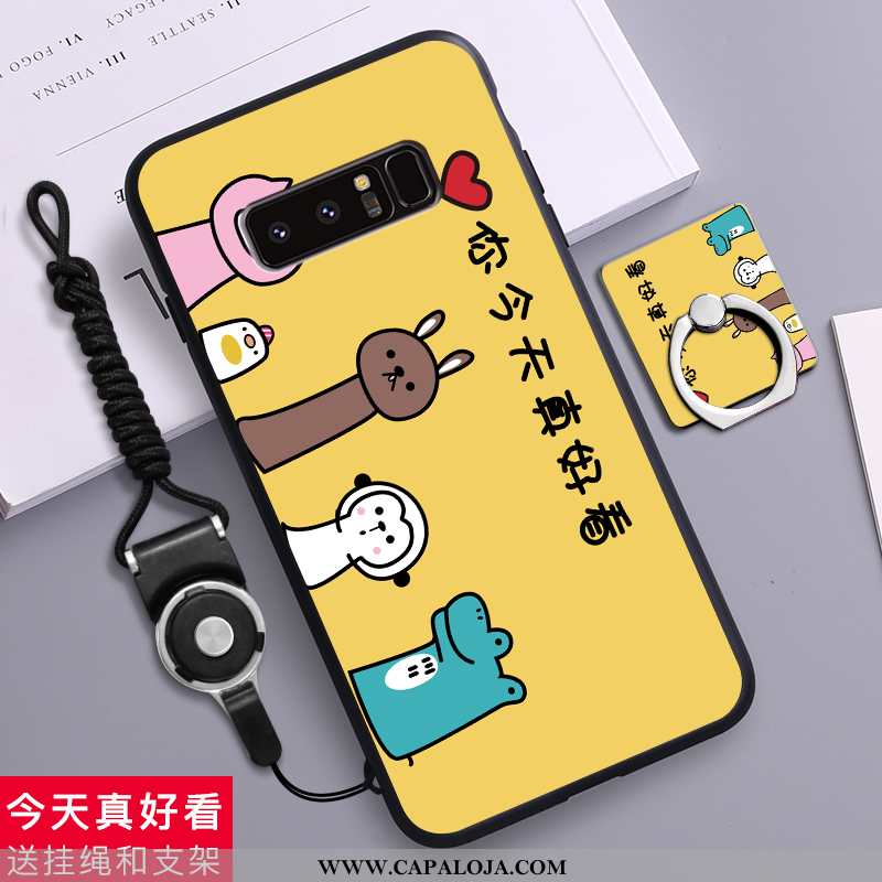 Capa Samsung Galaxy Note 8 Bonitos Cases Telemóvel Capas Amarelo, Samsung Galaxy Note 8 Tendencia Ba