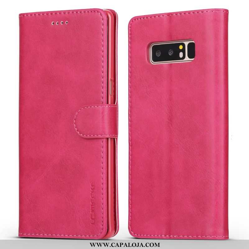 Capa Samsung Galaxy Note 8 Couro Cover Marrom Silicone Castanho, Capas Samsung Galaxy Note 8 Tendenc