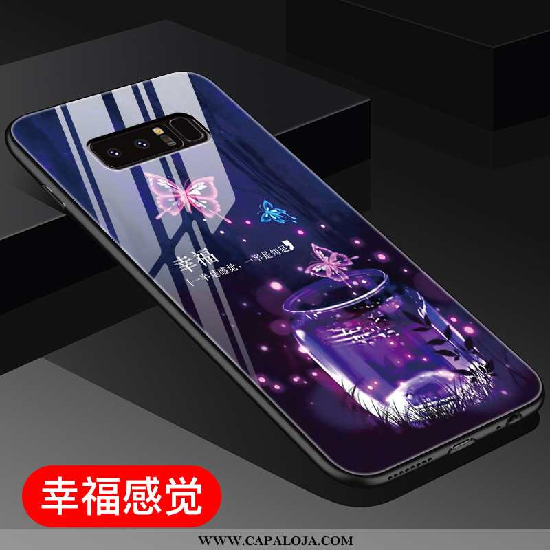 Capa Samsung Galaxy Note 8 Criativas Simples Silicone Estiloso Roxo, Capas Samsung Galaxy Note 8 Fof