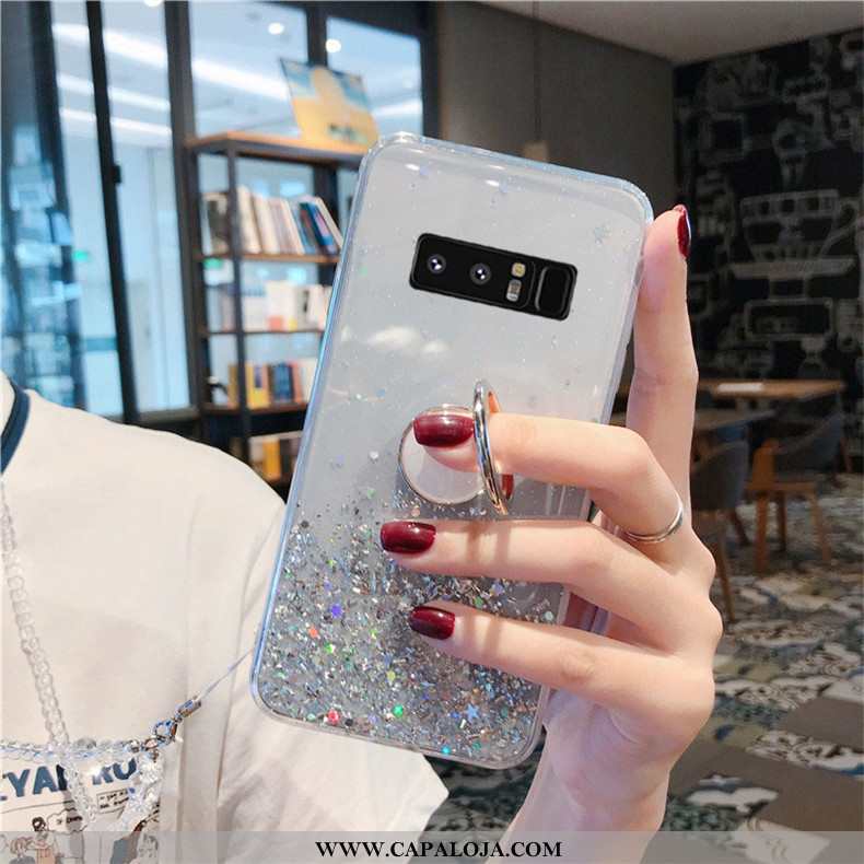 Capa Samsung Galaxy Note 8 Cristais Antiqueda Tendencia Cases Rosa, Capas Samsung Galaxy Note 8 Crav