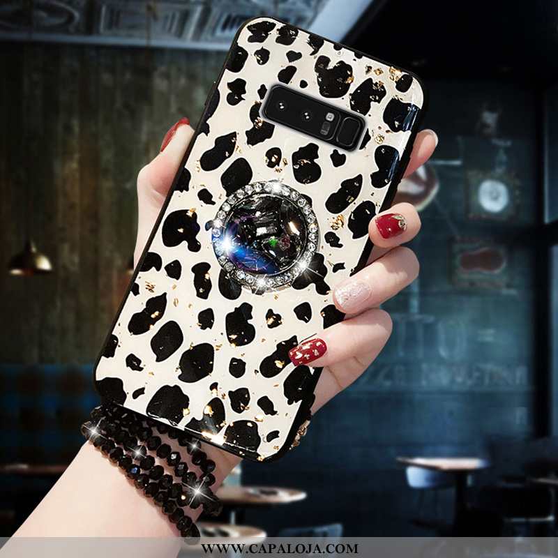 Capa Samsung Galaxy Note 8 Moda Frente Antiqueda Malha Preto, Capas Samsung Galaxy Note 8 Cravejada 