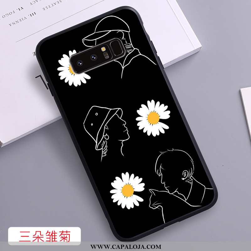 Capa Samsung Galaxy Note 8 Personalizado Silicone Antiqueda Feminino Preto, Capas Samsung Galaxy Not