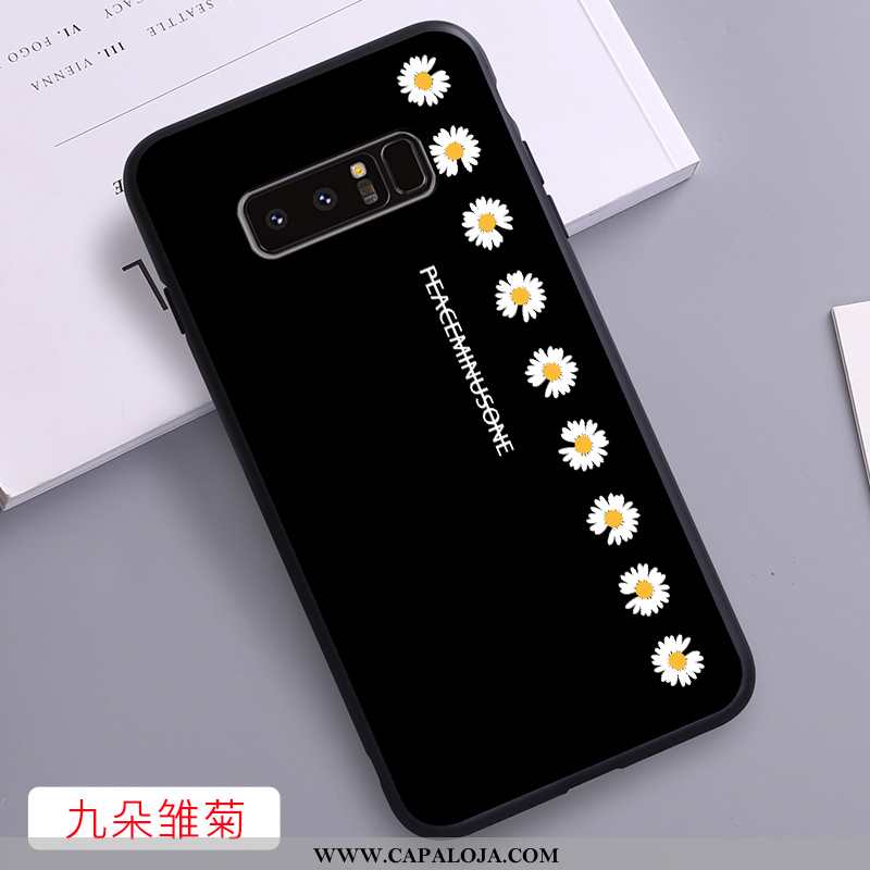 Capa Samsung Galaxy Note 8 Personalizado Silicone Antiqueda Feminino Preto, Capas Samsung Galaxy Not