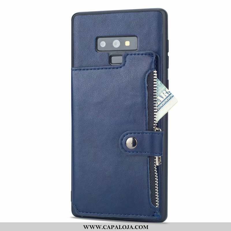 Capa Samsung Galaxy Note 9 Couro Antiqueda Criativas Carteira Castanho, Capas Samsung Galaxy Note 9 