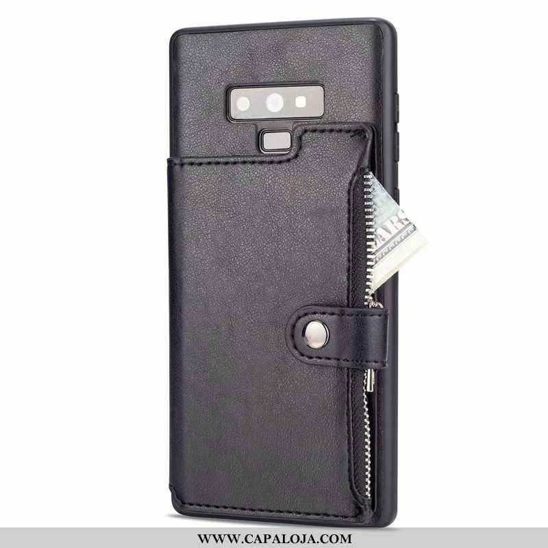 Capa Samsung Galaxy Note 9 Couro Antiqueda Criativas Carteira Castanho, Capas Samsung Galaxy Note 9 