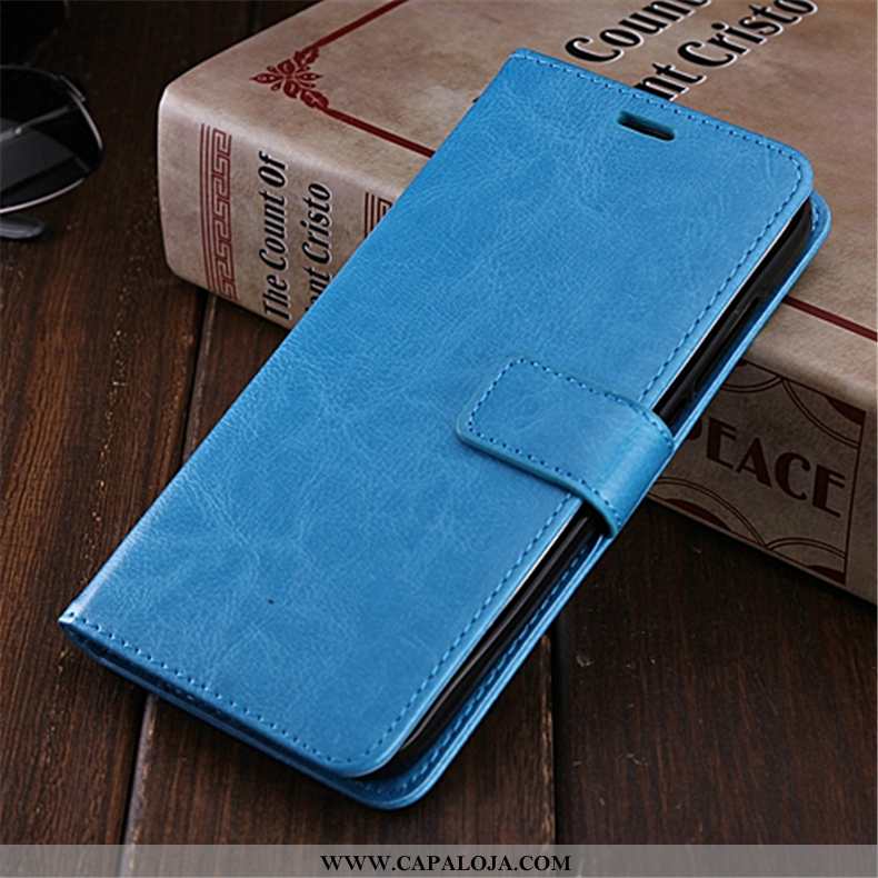 Capa Samsung Galaxy Note 9 Couro Antiqueda Feminino Capas Azul, Samsung Galaxy Note 9 Tendencia Vend