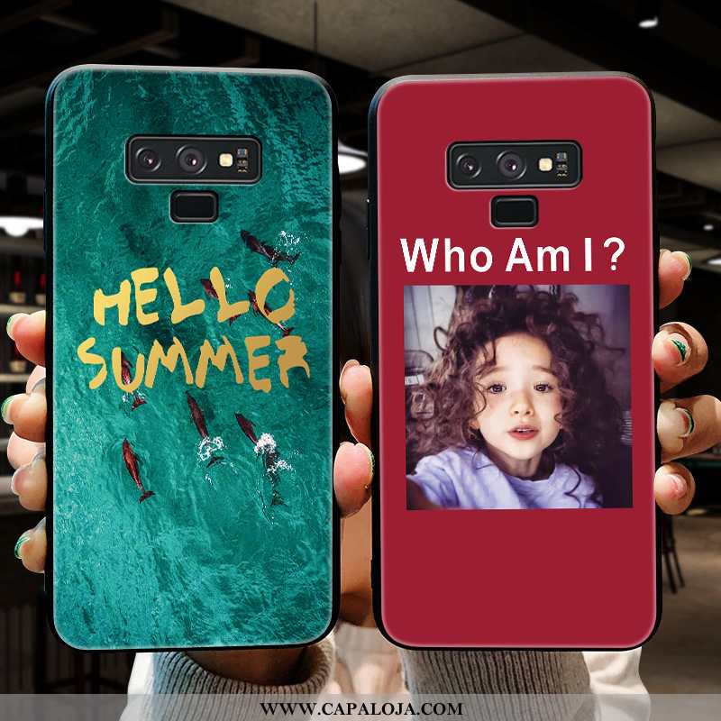 Capa Samsung Galaxy Note 9 Fofas Silicone Feminino Desenho Animado Verde, Capas Samsung Galaxy Note 