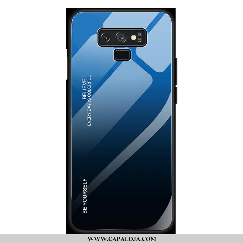 Capa Samsung Galaxy Note 9 Super Vidro Azul Escuro Frente, Capas Samsung Galaxy Note 9 Protetoras Ba