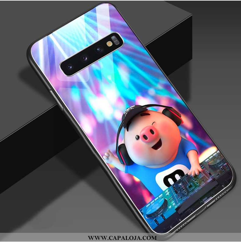 Capa Samsung Galaxy S10 Cordao Protetoras Vidro Vermelha Azul, Capas Samsung Galaxy S10 Personalizad