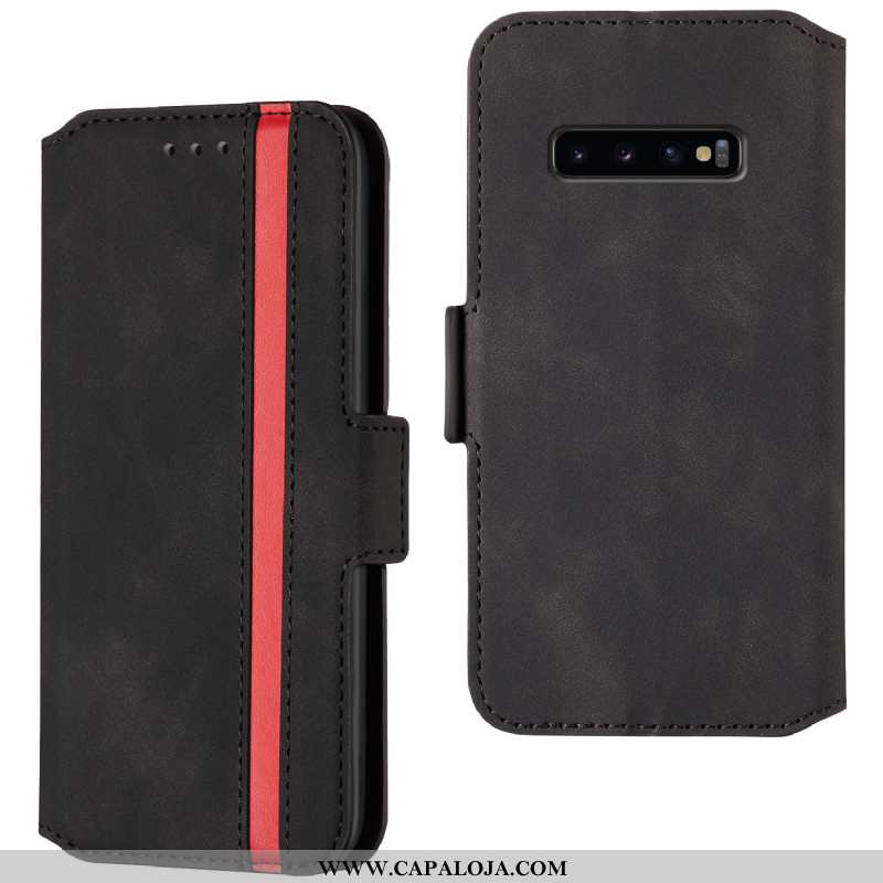 Capa Samsung Galaxy S10 Couro Protetoras Antiqueda Cases Vermelho, Capas Samsung Galaxy S10 Tendenci