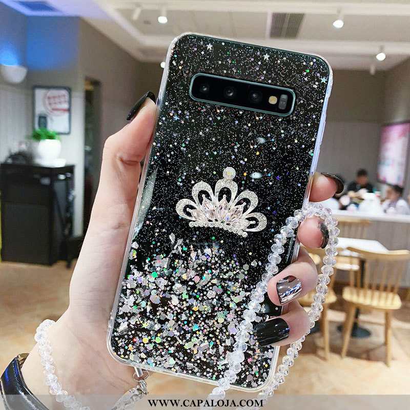 Capa Samsung Galaxy S10+ Cravejada Azul Vermelha Capas, Samsung Galaxy S10+ Protetoras Promoção