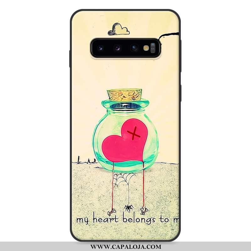 Capa Samsung Galaxy S10 Desenho Animado Branco Protetoras Feminino, Capas Samsung Galaxy S10 Bonitos