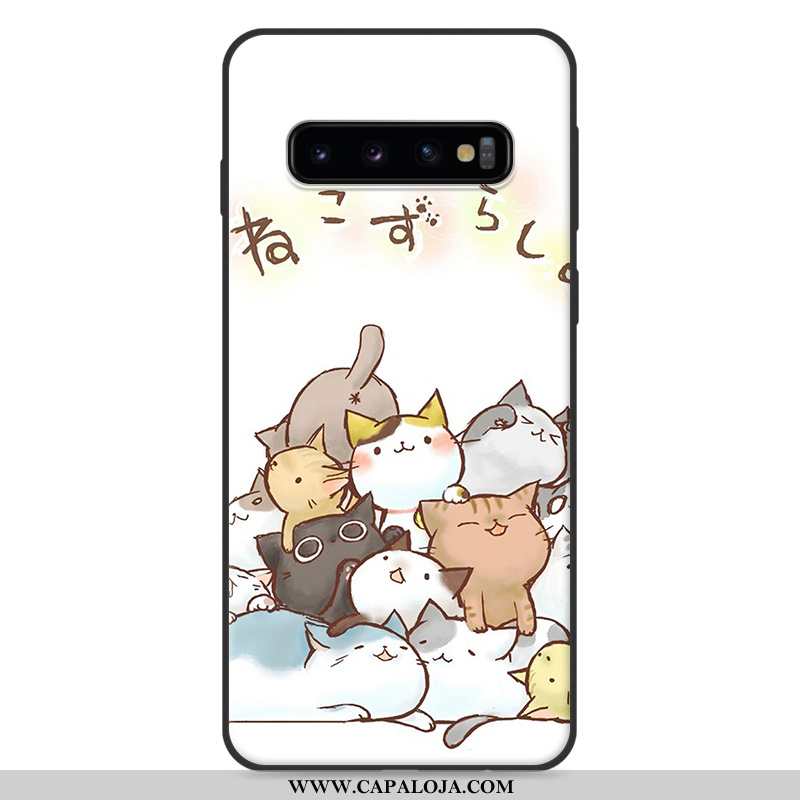 Capa Samsung Galaxy S10 Desenho Animado Branco Protetoras Feminino, Capas Samsung Galaxy S10 Bonitos