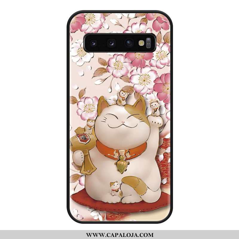 Capa Samsung Galaxy S10+ Desenho Animado Masculino Estilosas Midi Rosa, Capas Samsung Galaxy S10+ Fo