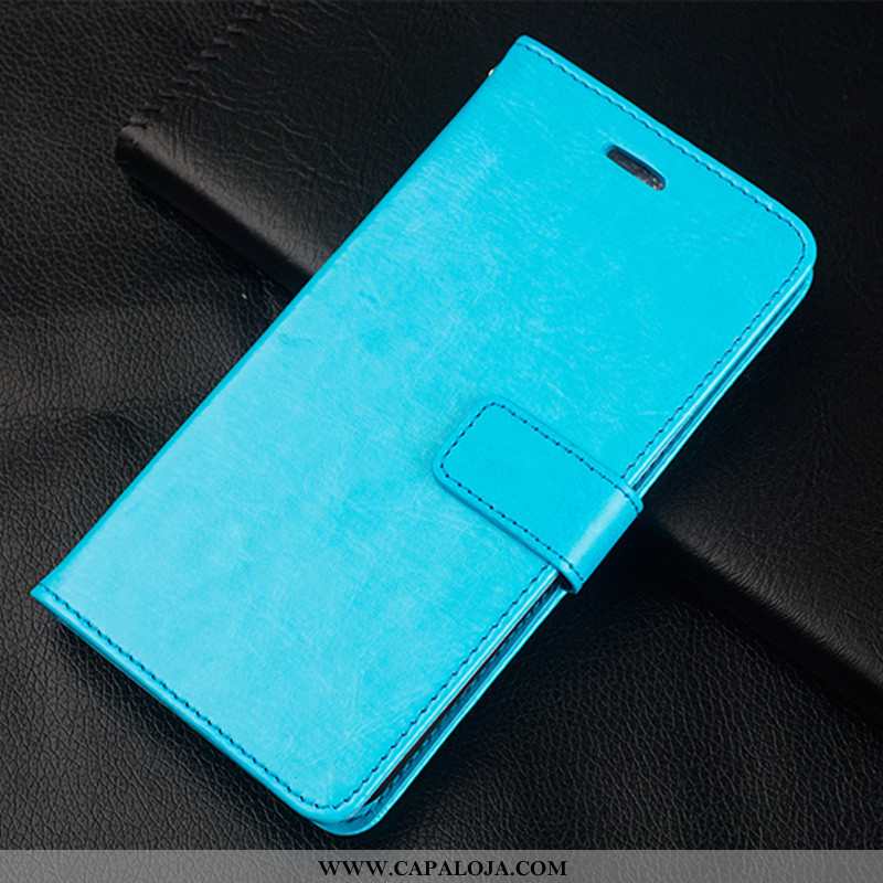 Capa Samsung Galaxy S10 Lite Couro Primavera Telemóvel Lisas Azul, Capas Samsung Galaxy S10 Lite Cas