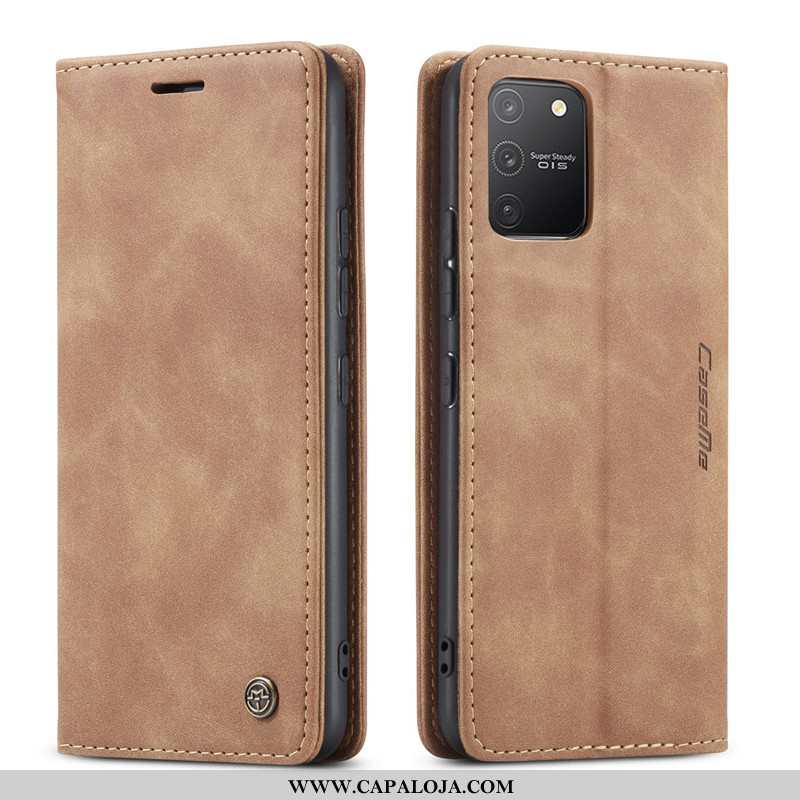 Capa Samsung Galaxy S10 Lite Criativas Caqui Couro Capas, Samsung Galaxy S10 Lite Carteira Promoção