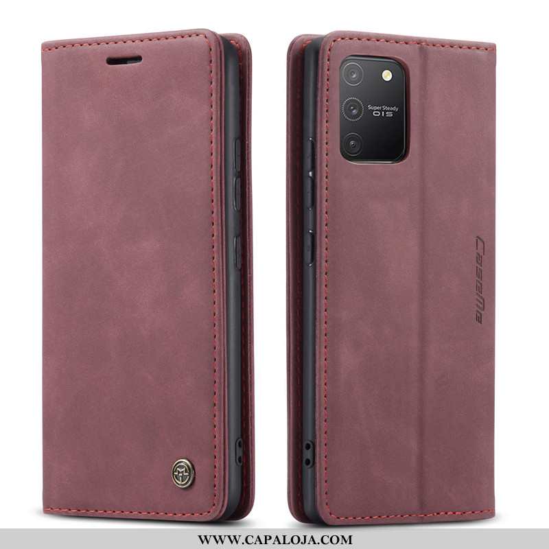 Capa Samsung Galaxy S10 Lite Criativas Caqui Couro Capas, Samsung Galaxy S10 Lite Carteira Promoção