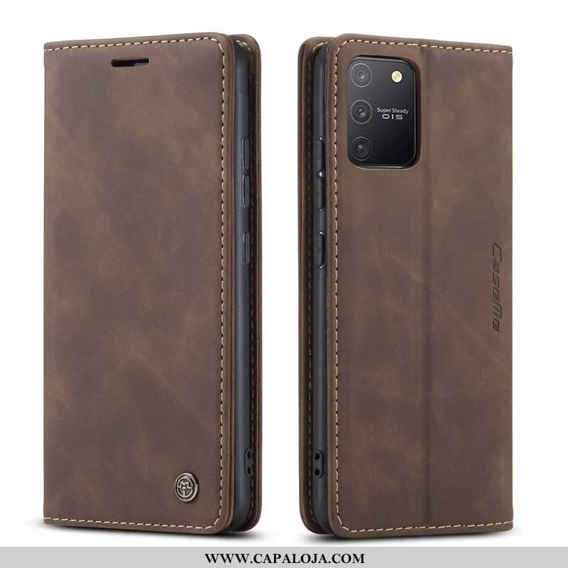 Capa Samsung Galaxy S10 Lite Criativas Caqui Couro Capas, Samsung Galaxy S10 Lite Carteira Promoção