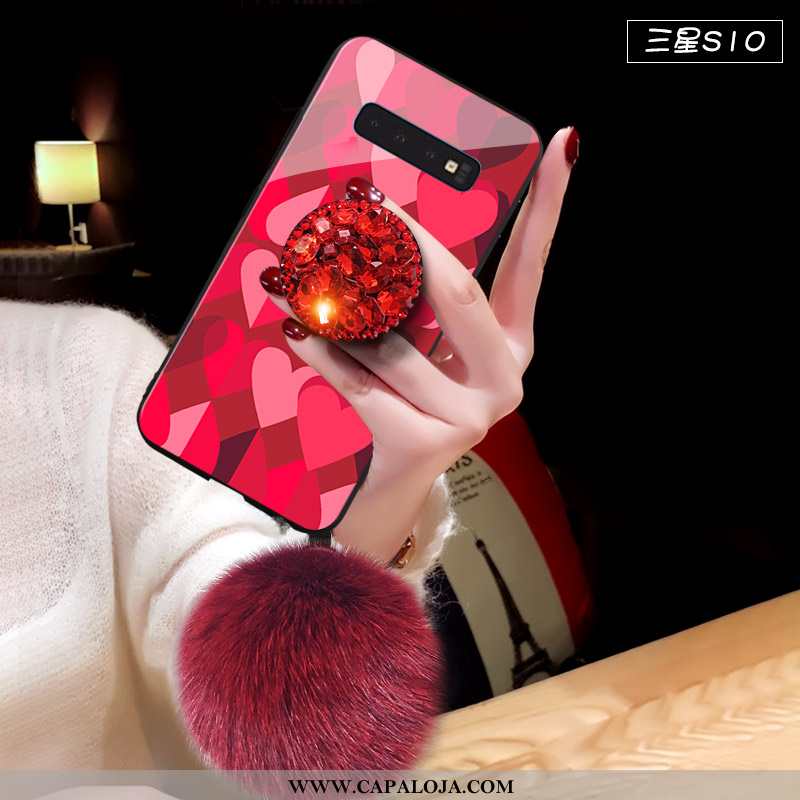 Capa Samsung Galaxy S10 Personalizado Resistente Tendencia Soft Vermelho, Capas Samsung Galaxy S10 C