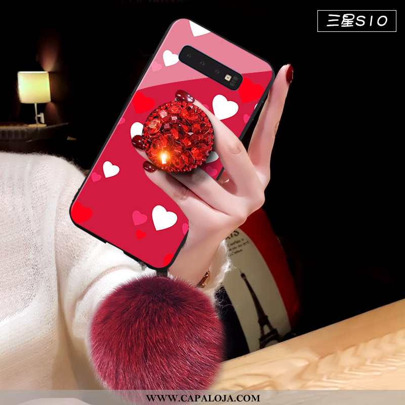 Capa Samsung Galaxy S10 Personalizado Resistente Tendencia Soft Vermelho, Capas Samsung Galaxy S10 C