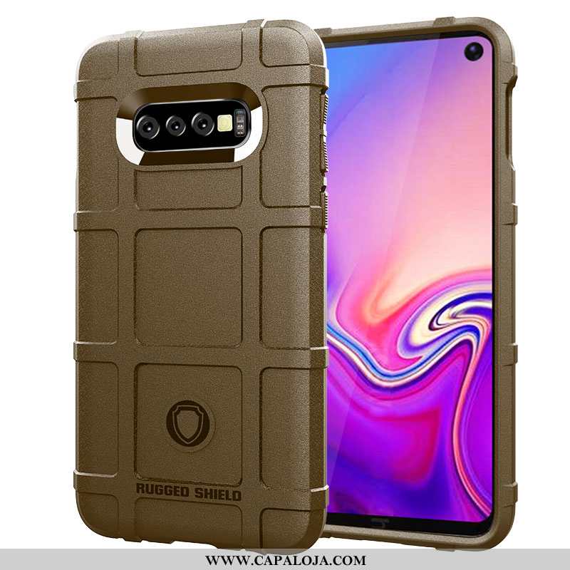 Capa Samsung Galaxy S10+ Personalizado Silicone Protetoras Capas Castanho, Samsung Galaxy S10+ Criat