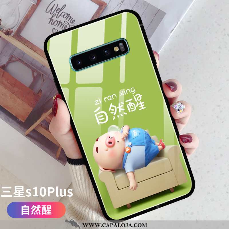 Capa Samsung Galaxy S10+ Protetoras Capas Super Cases Verde, Samsung Galaxy S10+ Silicone Promoção