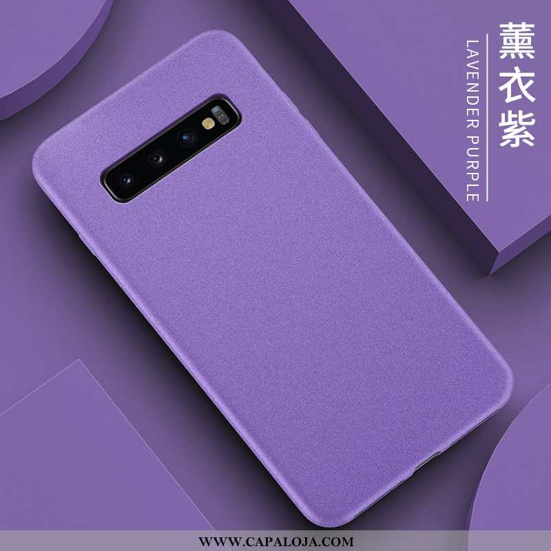 Capa Samsung Galaxy S10 Protetoras Cases Antiderrapante Minimalista Roxo, Capas Samsung Galaxy S10 S