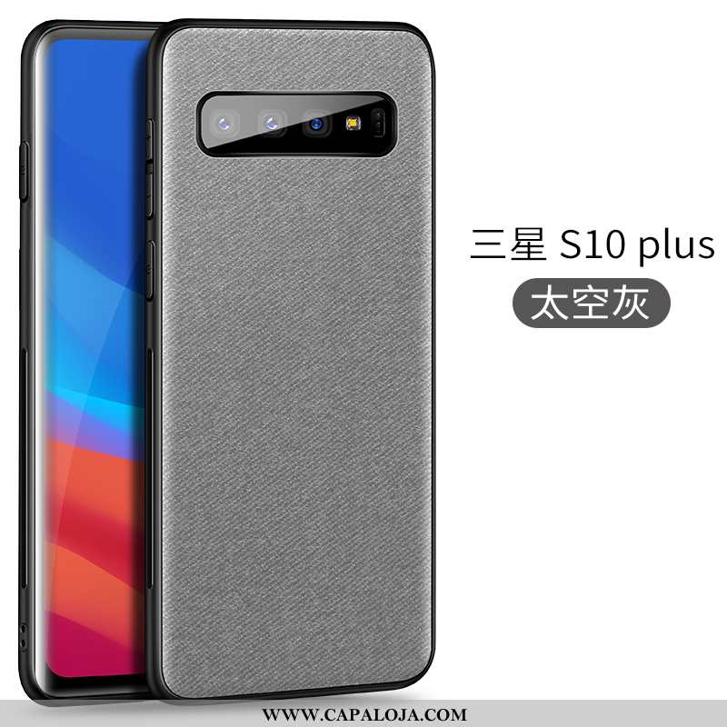 Capa Samsung Galaxy S10+ Protetoras Cases Super Tampa Cinza, Capas Samsung Galaxy S10+ Slim Online