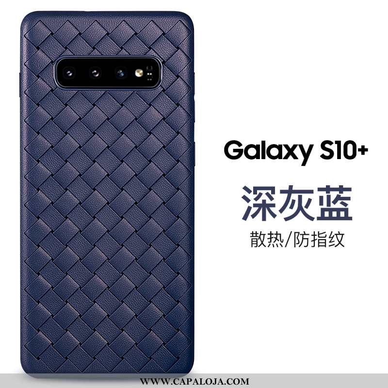 Capa Samsung Galaxy S10+ Silicone Masculino Roxa Antiqueda Roxo, Capas Samsung Galaxy S10+ Personali