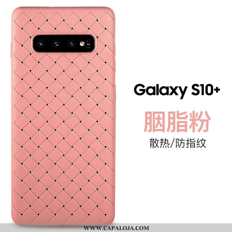 Capa Samsung Galaxy S10+ Silicone Masculino Roxa Antiqueda Roxo, Capas Samsung Galaxy S10+ Personali