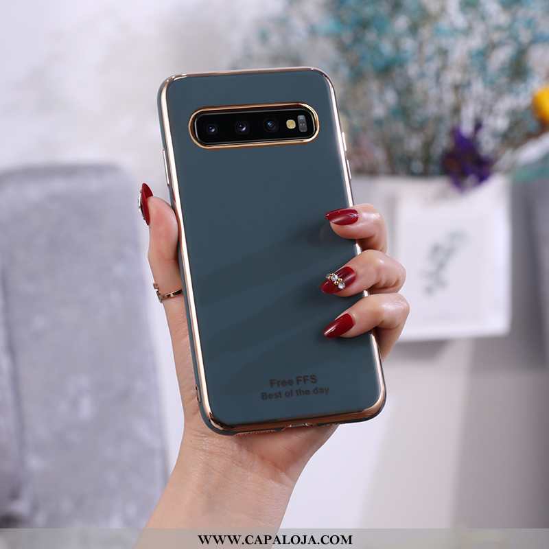 Capa Samsung Galaxy S10 Slim Completa Ouro Azul, Capas Samsung Galaxy S10 Tendencia Baratas