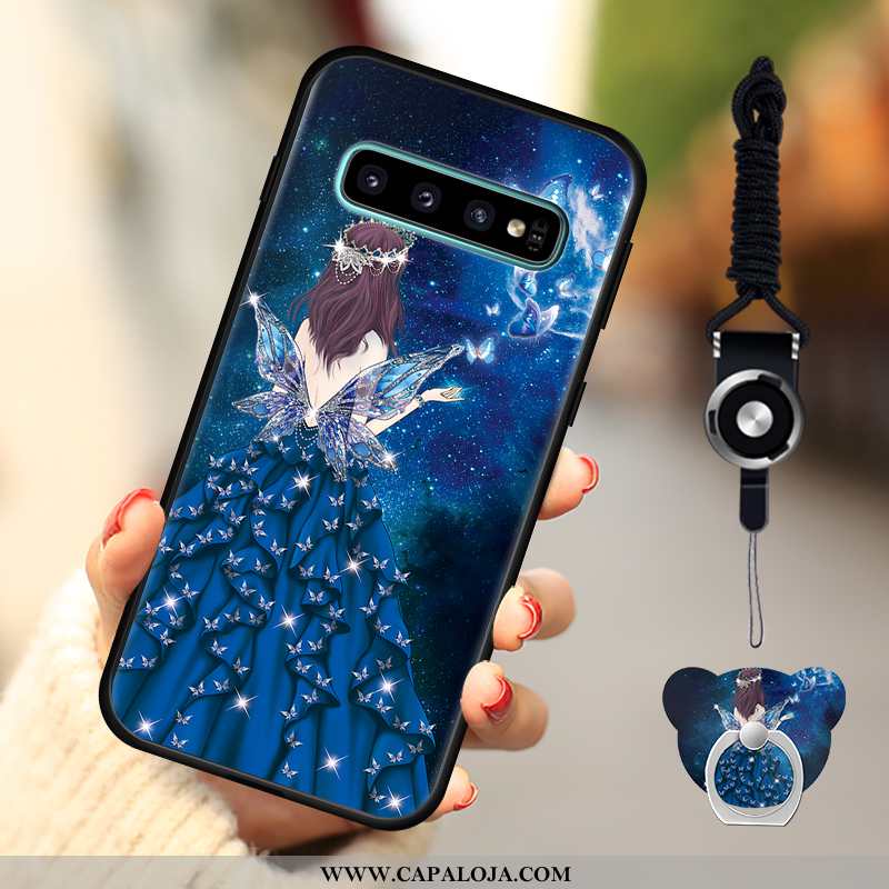 Capa Samsung Galaxy S10 Soft Feminino Masculino Capas Azul Escuro, Samsung Galaxy S10 Protetoras Ven