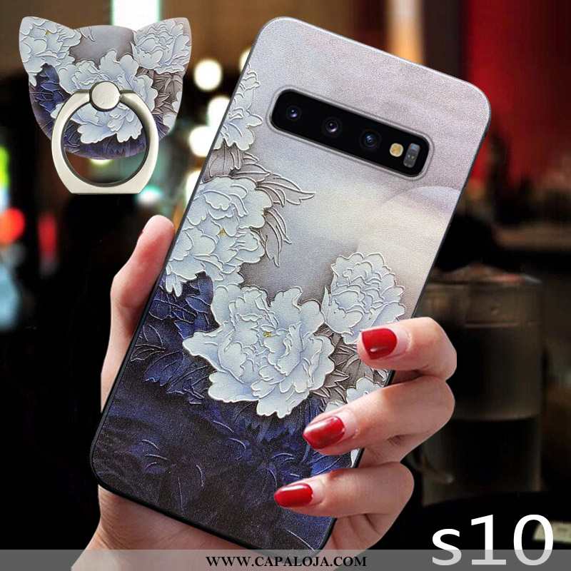 Capa Samsung Galaxy S10 Soft Tampa Capas Antiqueda Azul, Samsung Galaxy S10 Super Baratos