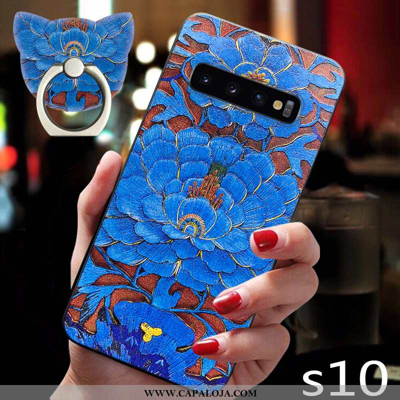 Capa Samsung Galaxy S10 Soft Tampa Capas Antiqueda Azul, Samsung Galaxy S10 Super Baratos