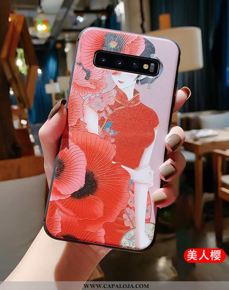 Capa Samsung Galaxy S10 Super Capas Antiqueda Midi Vermelho, Samsung Galaxy S10 Protetoras Online