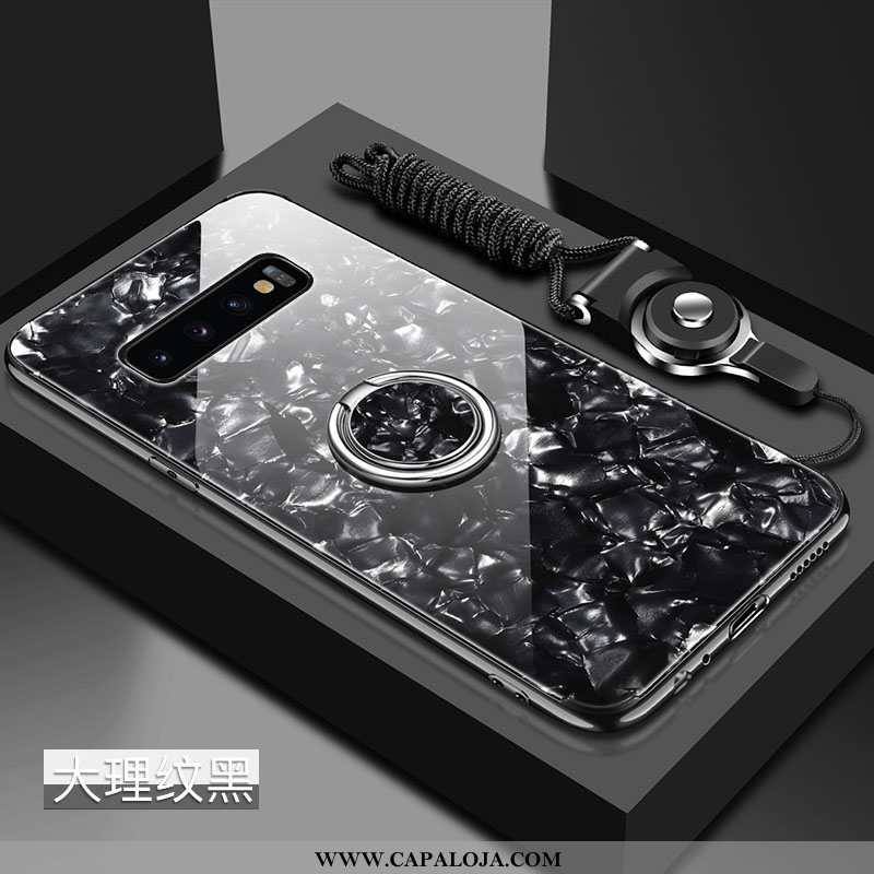 Capa Samsung Galaxy S10+ Vidro Malha Cases Frente Preto, Capas Samsung Galaxy S10+ Soft Promoção