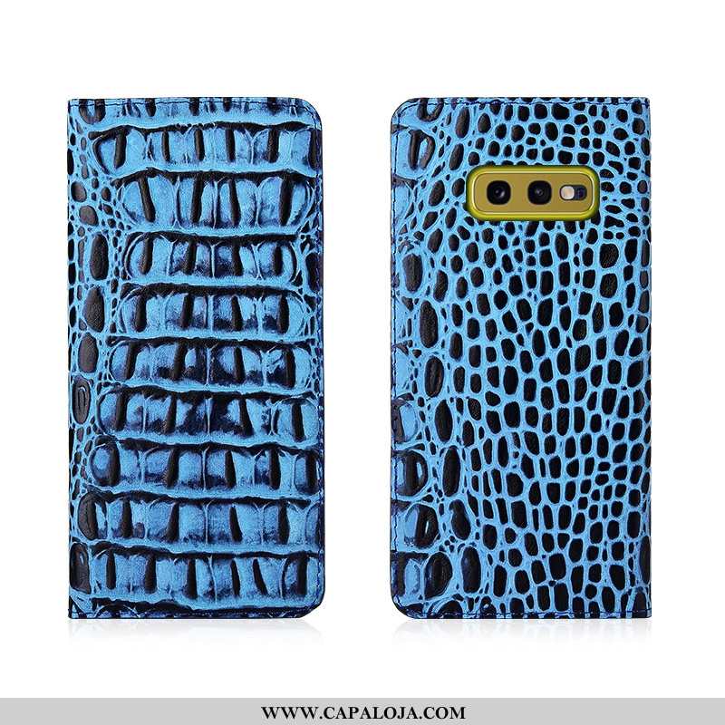 Capa Samsung Galaxy S10e Couro Masculino Protetoras Legitimo Tampa Azul, Capas Samsung Galaxy S10e S