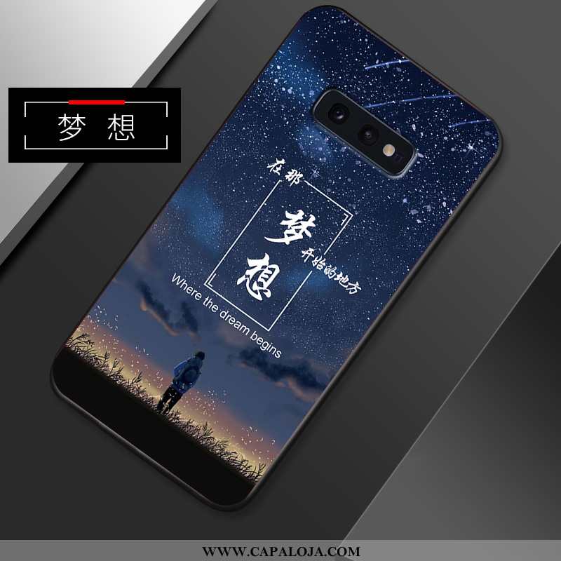 Capa Samsung Galaxy S10e Criativas Soft Malha Masculino Azul Escuro, Capas Samsung Galaxy S10e Slim 