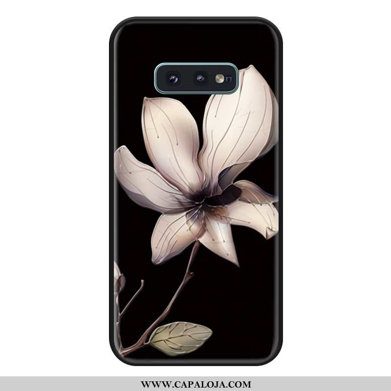 Capa Samsung Galaxy S10e Madeira Telemóvel Florais Capas Preto, Samsung Galaxy S10e Silicone Venda