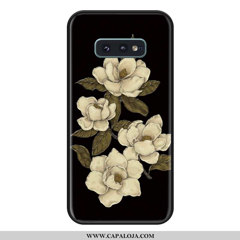 Capa Samsung Galaxy S10e Madeira Telemóvel Florais Capas Preto, Samsung Galaxy S10e Silicone Venda