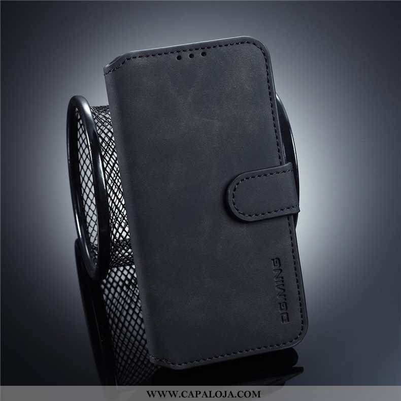 Capa Samsung Galaxy S10e Personalizada Telemóvel Antiqueda Capas Cinza, Samsung Galaxy S10e Couro Ba