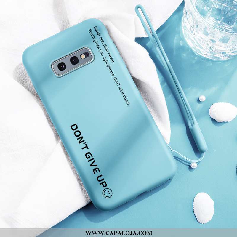 Capa Samsung Galaxy S10e Protetoras Malha Tendencia Casal Azul, Capas Samsung Galaxy S10e Silicone O