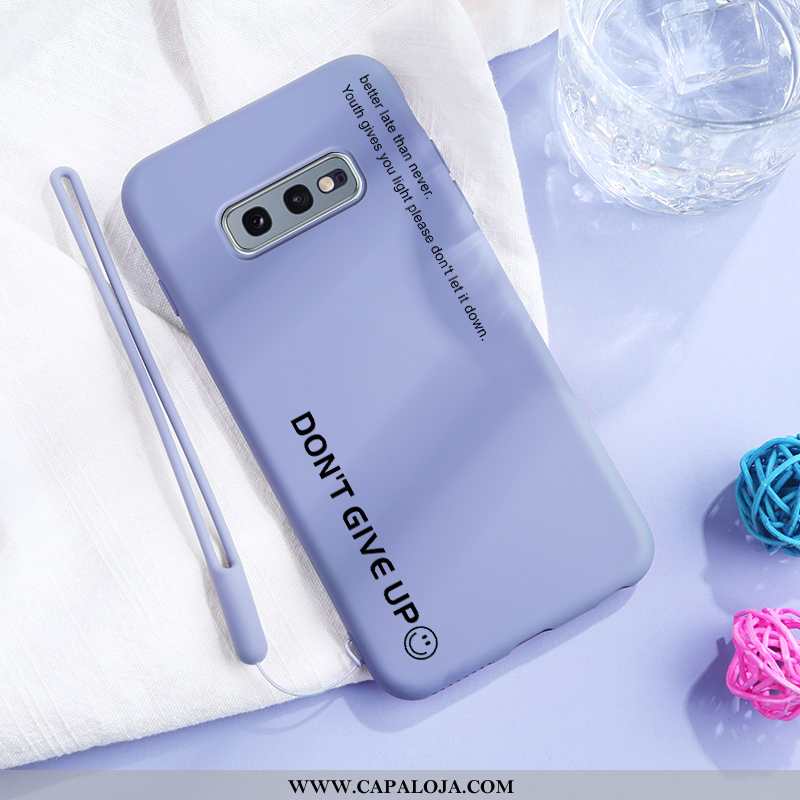 Capa Samsung Galaxy S10e Protetoras Malha Tendencia Casal Azul, Capas Samsung Galaxy S10e Silicone O