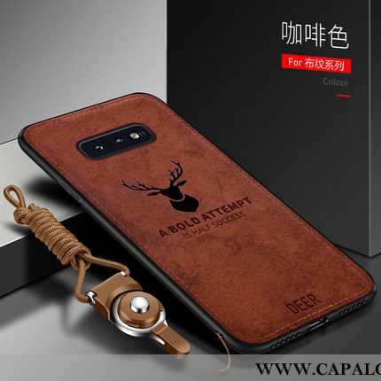 Capa Samsung Galaxy S10e Silicone Cinza Frente Telemóvel, Capas Samsung Galaxy S10e Vintage Baratas