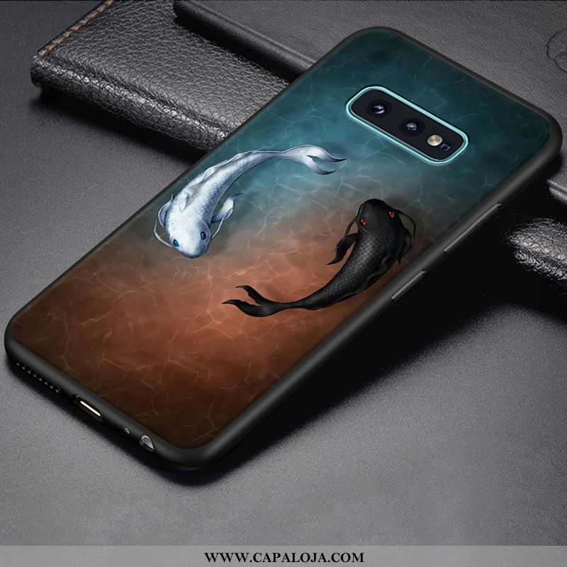 Capa Samsung Galaxy S10e Silicone Tendencia Cases Telemóvel Azul, Capas Samsung Galaxy S10e Personal