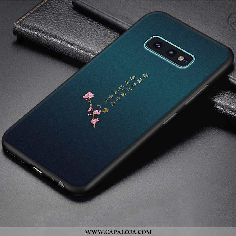 Capa Samsung Galaxy S10e Silicone Tendencia Cases Telemóvel Azul, Capas Samsung Galaxy S10e Personal