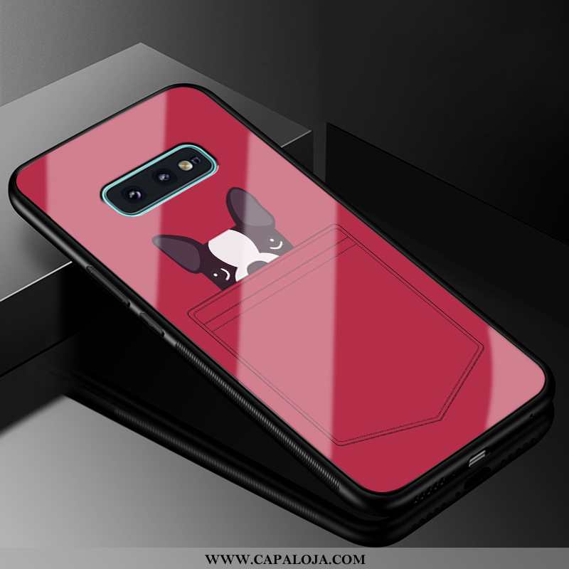 Capa Samsung Galaxy S10e Vidro Feminino Masculino Completa Vermelho, Capas Samsung Galaxy S10e Criat