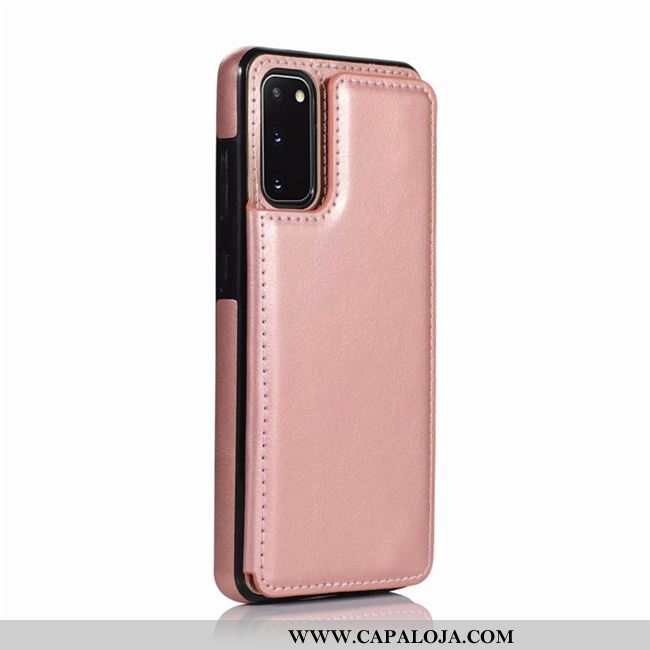 Capa Samsung Galaxy S20 Couro Capas Cases Telemóvel Rosa, Samsung Galaxy S20 Criativas Barato